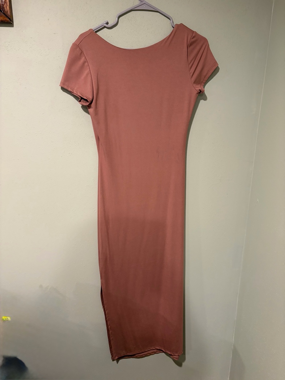 See You Monday Dusty Rose Scoop Neck Maxi Dress - Picture 2 of 3